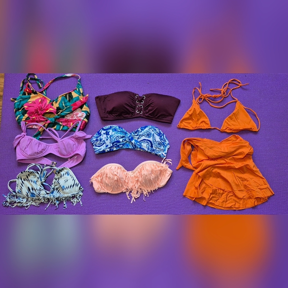 Assortment of Bikini Tops & Wrap Skirt